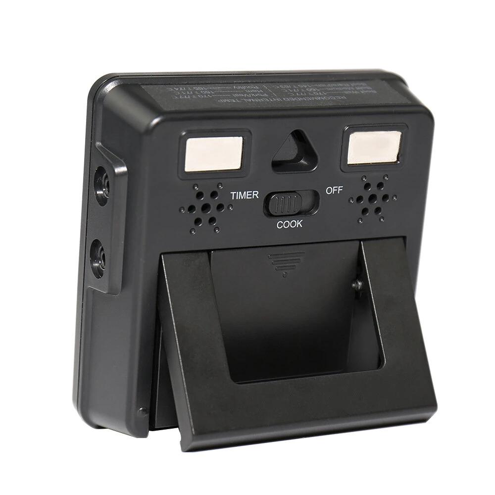 (image for) BALDR Split Dual Probe Food Thermometer Large Screen Electronic Food Thermometer Intelligent Split Digital Display Dual Probe Barbecue Fork Temperature Warning