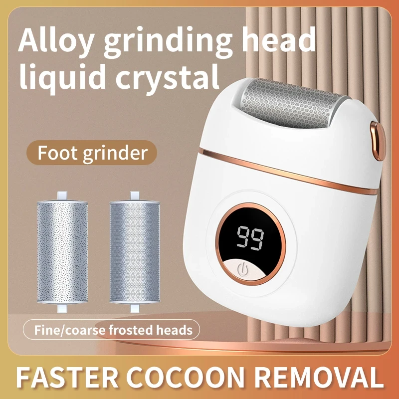 (image for) Electric Foot Grinder Rupture Skin Trimmer Dead Skin for Heels Foot Care Grinding Pedicure Tools 2 Speed Mode Recharge Remover Callus